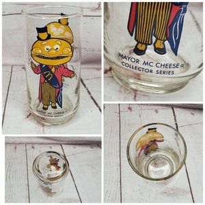 Vintage McDonald’s Collector Series Mayor Mc Cheese Tumbler Glass 1977 EUC